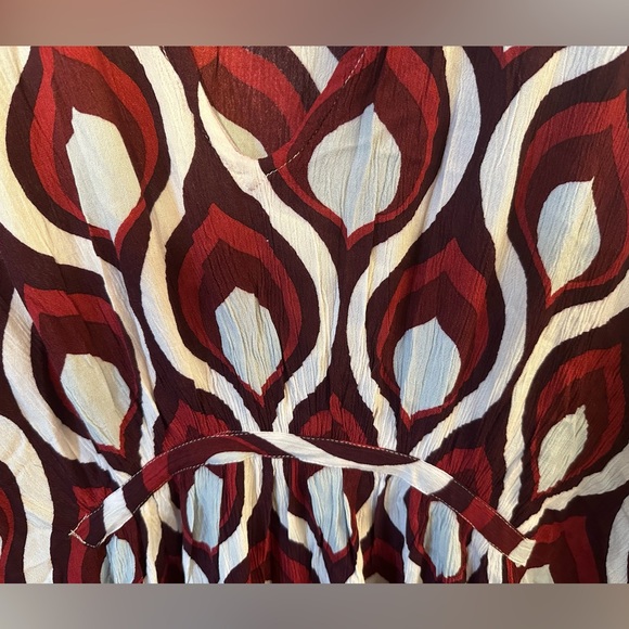 Saachi Retro Print Maxi Kaftan, One Size - Picture 4 of 5